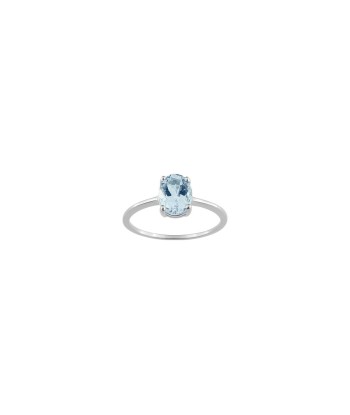 Pixies - Bague Femme Aigue Marine Or Blanc 750 Millièmes ou a consommer sur place